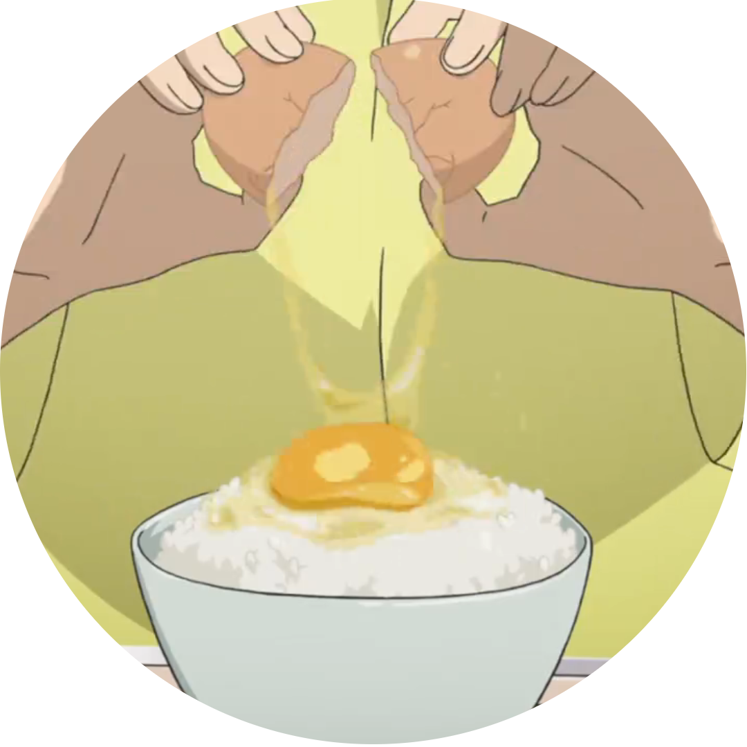 telur mentah